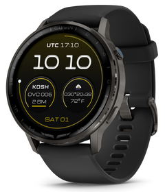 Garmin D2 Air X15 Aviator GPS Smartwatch 45mm AMOLED - Slate Bezel / Black Silicone Band