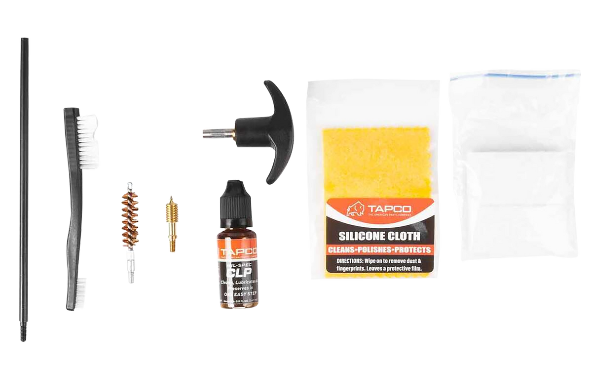 Tapco Handgun Cleaning Kit 38/357/9mm Black
