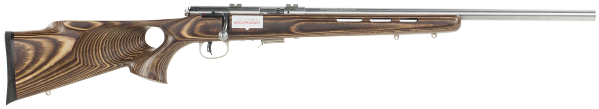 Savage 93 BTVS 22 WMR 5+1 21" Bolt Action Rifle - Stainless Heavy Barrel, Thumbhole Laminate Stock
