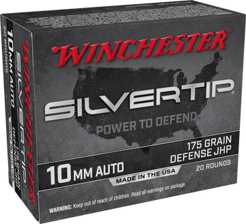 Winchester Ammo Super X 10mm Auto 175gr Silvertip Hollow Point 20 Rd - Box or Case