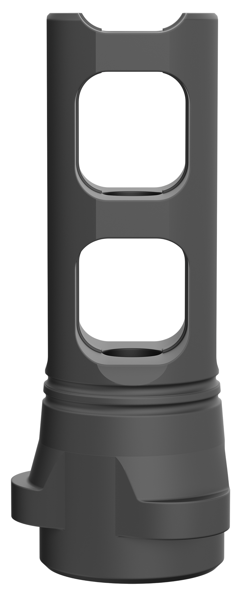 Breek Arms Breek-LOK 3QD Gemini Dual-Port Muzzle Brake .223/5.56 1/2x28 Steel - Black Nitride