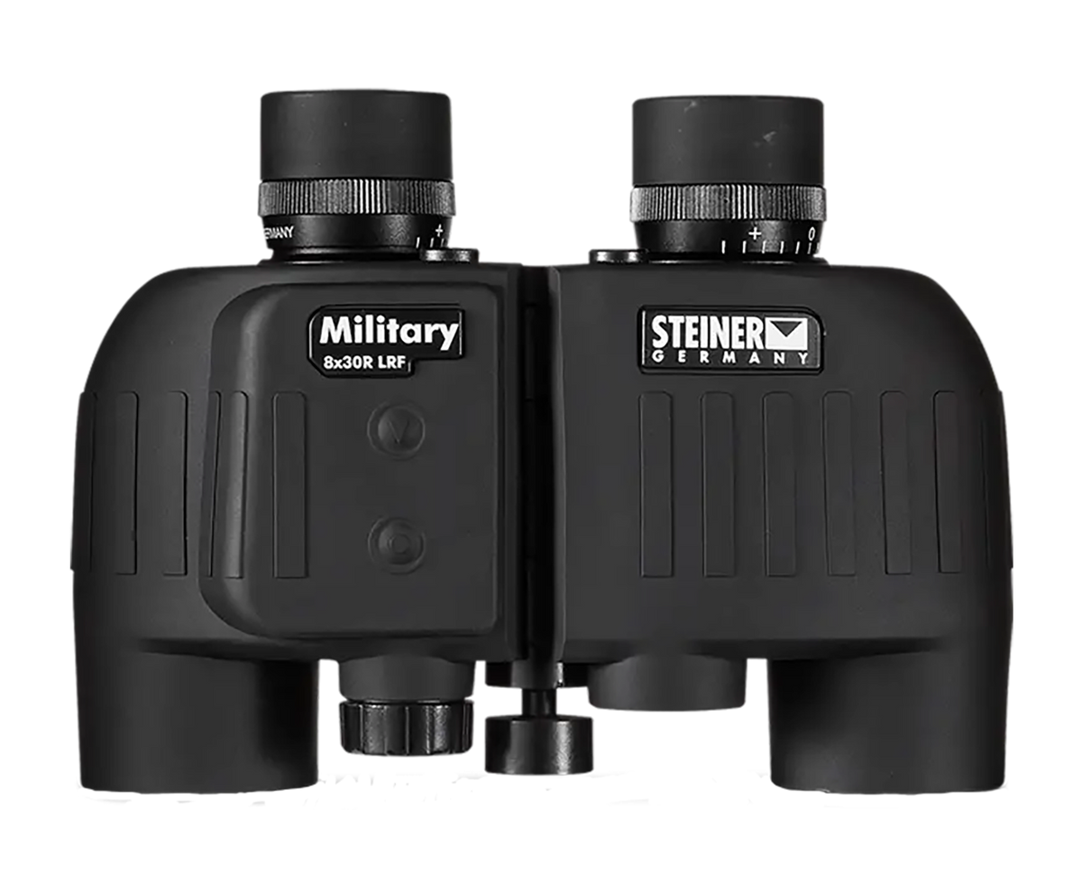 Steiner M830r LRF 8x30mm Mil Radian Ranging Reticle Floating Prism Binocular - Black Rubber Armor