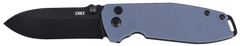 CRKT Squid XM 2.95" Folding Plain Black Oxide D2 Steel Gray G10 Handle