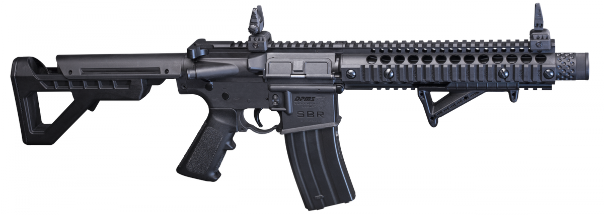 Crosman DPMS SBR .177 430 FPS 25-Rd CO2 Semi/Full-Auto BB Air Rifle