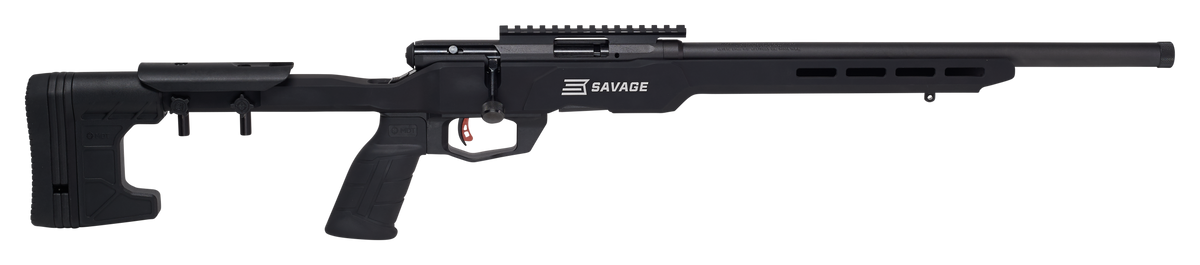 Savage 70248 B Series Precision 22 LR 18" 10+1 Bolt Action Rifle - Matte Black MDT ACC Chassis