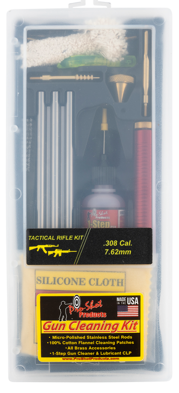 Pro-Shot TR308KIT Tactical Classic Box Kit .30 Cal Multi-Caliber Rifle Cleaning Kit