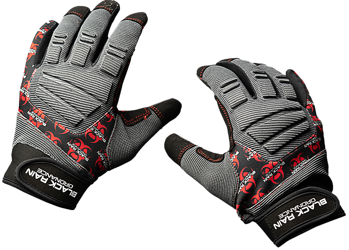 Black Rain Ordnance Tactical Gloves Black/Gray/Red Large