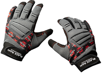 Black Rain Ordnance Tactical Gloves Black/Gray/Red Large