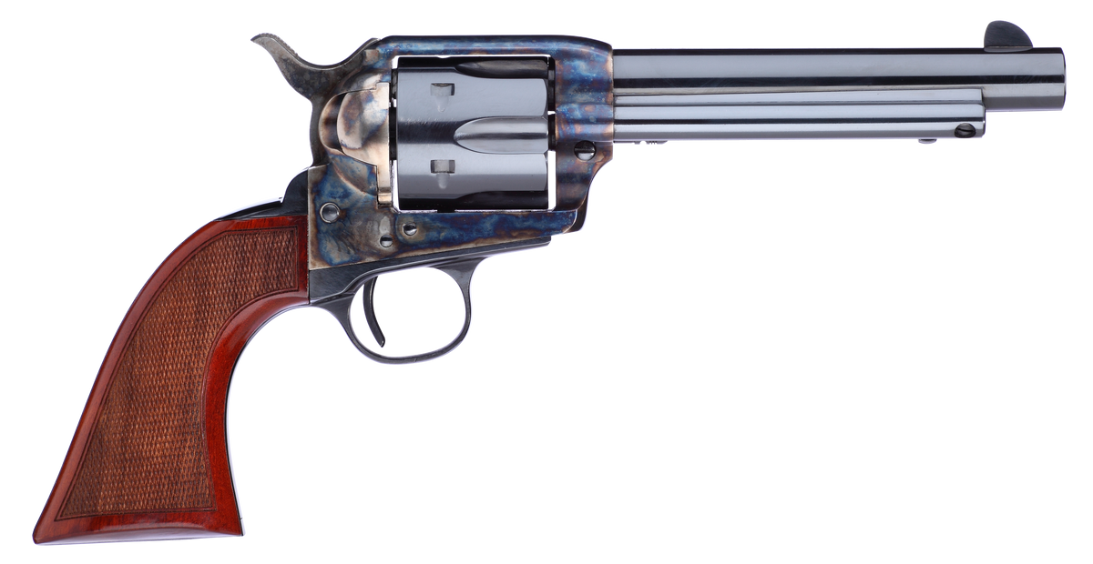 Taylor's & Company Short Stroke Gunfighter 357 Mag 5.5" SAO Revolver - Walnut Army Grip