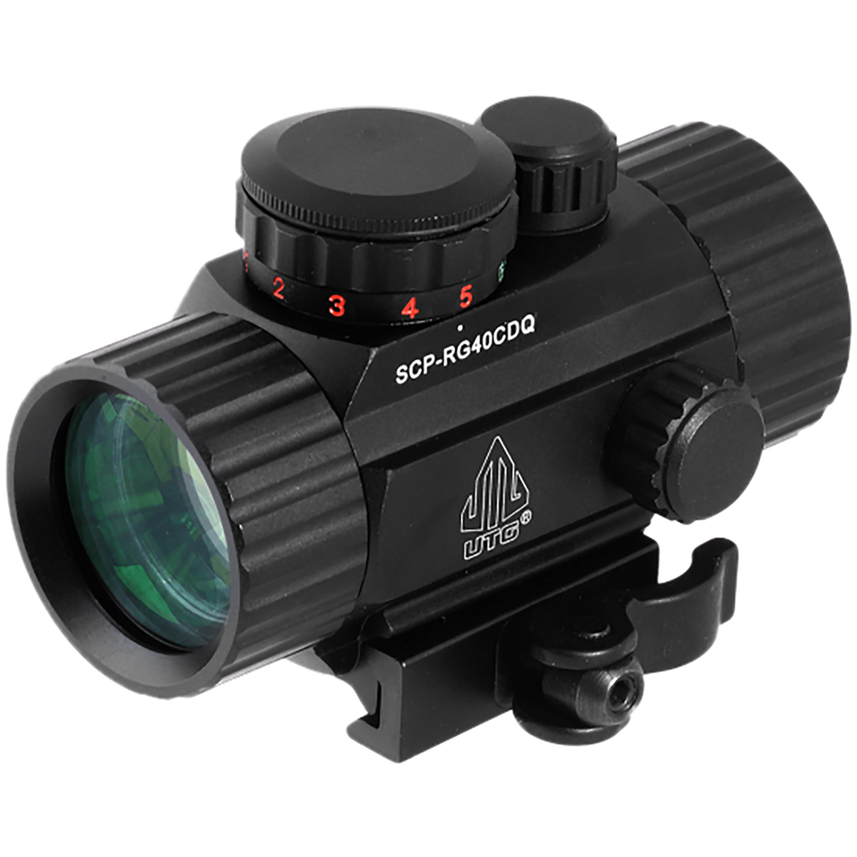 UTG ITA 1x 4 MOA Red/Green Dot 62 MOA Circle Reticle Sight - 38mm Tube