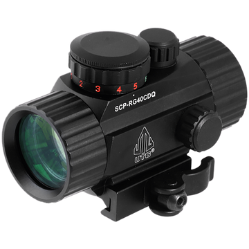 UTG ITA 1x 4 MOA Red/Green Dot 62 MOA Circle Reticle Sight - 38mm Tube