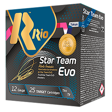 Rio Ammunition Star Team EVO 12 Gauge 2.75" 1 oz 8 Shot 25 Rd - Box or Case