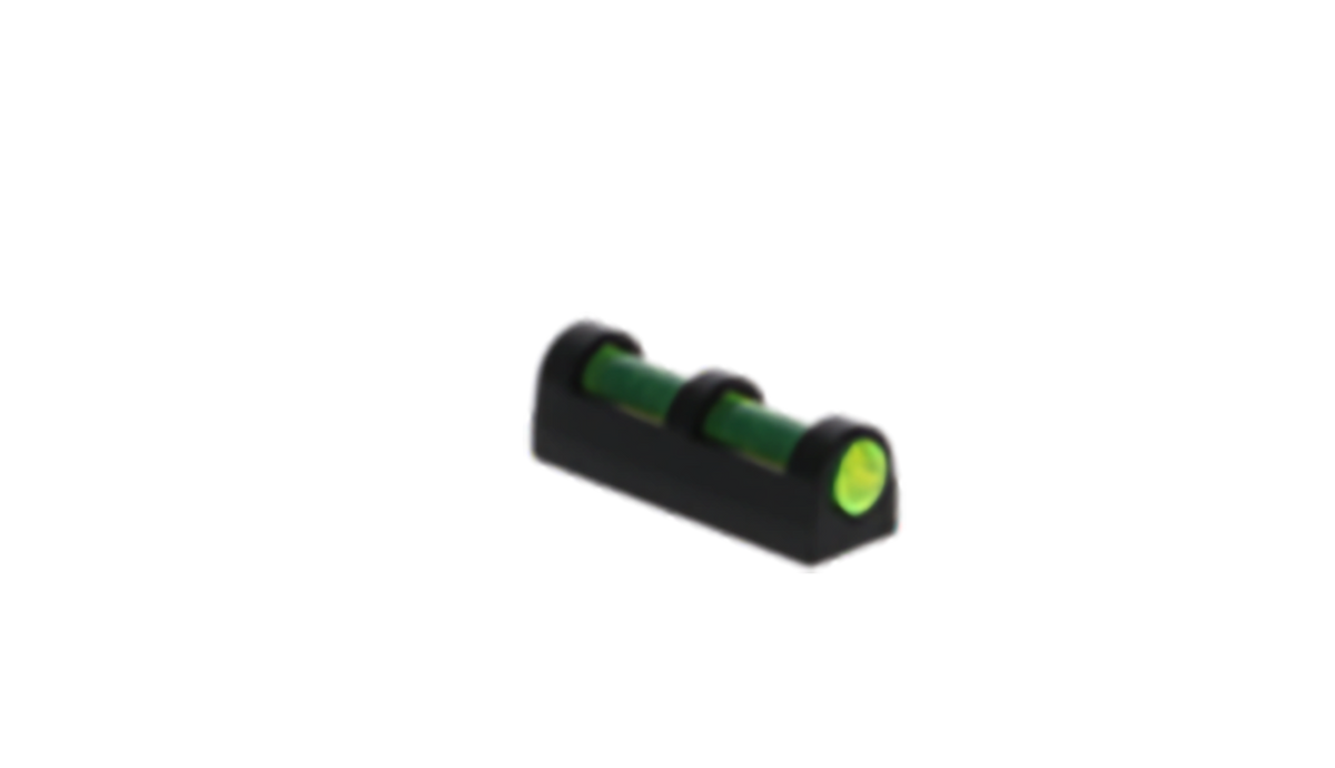 TruGlo Long Bead Universal Metal Shotgun Sight 6-48 Vent Rib Green Fiber Optic