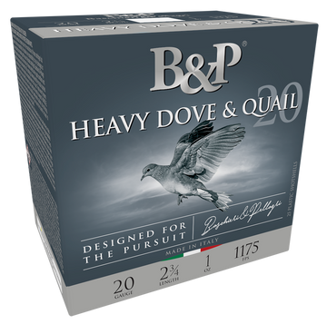 B&P Ammunition Heavy Dove & Quail 20 Gauge 2.75" 1 oz #8 Shot - Box or Case