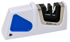 Accusharp 080C Pull-Through Sharpener Fine Diamond Tungsten Carbide Plastic Handle Blue/White