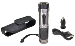 Zap Light Stun Gun/Flashlight 1 Million Volt Silver Compact Rechargeable