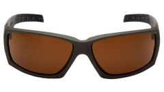 Pyramex Venture Gear Tactical Overwatch Shooting Glasses Bronze Anti-Fog Lens OD Green Frame