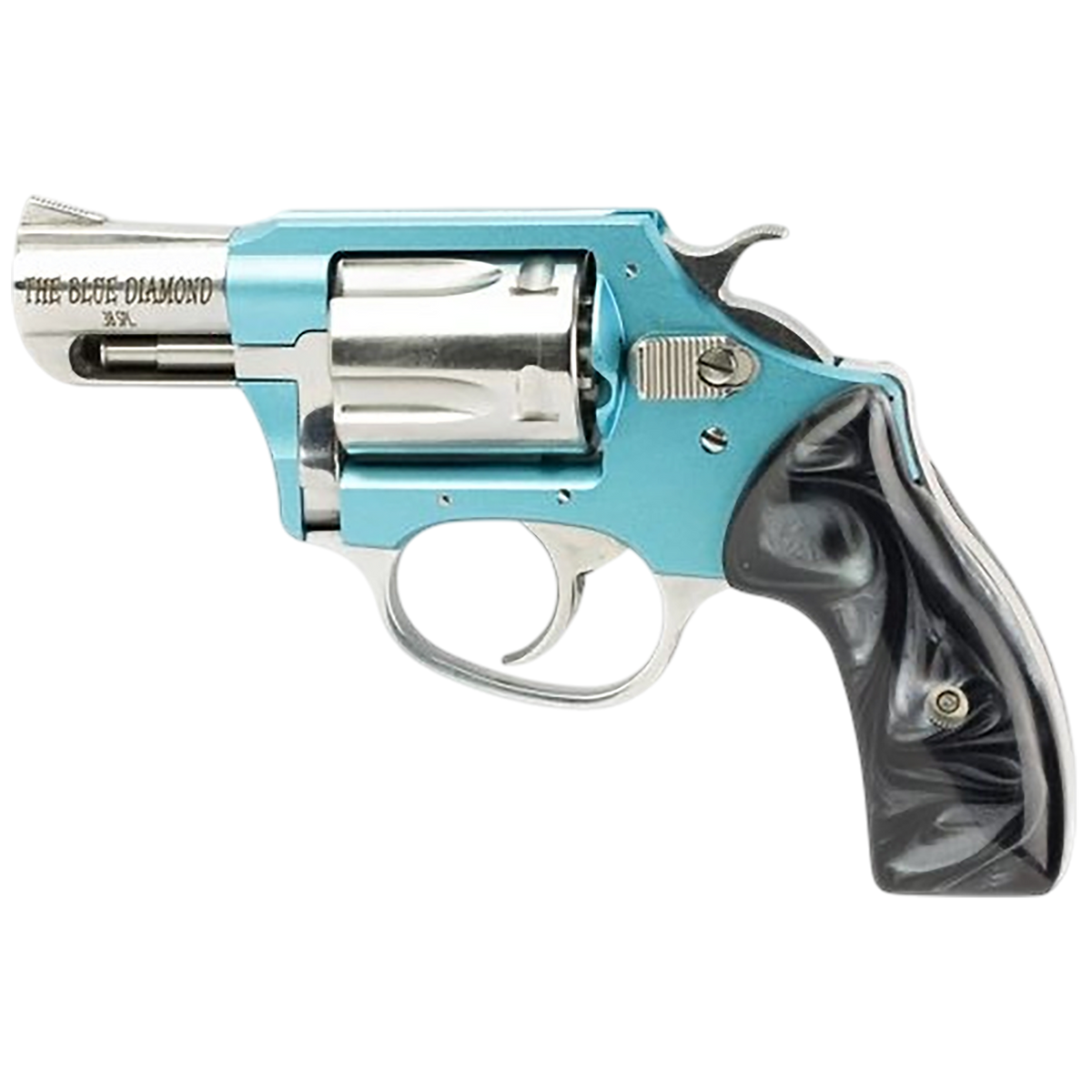 Charter Arms Undercover Lite Blue Diamond 38 Special 2" 5-Shot DA/SA Revolver - Blue Aluminum Frame/HP Stainless