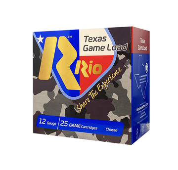 Rio Ammunition Texas Game Load High Velocity 12 Gauge 2.75" 1-1/4 oz #6 Shot - Box or Case