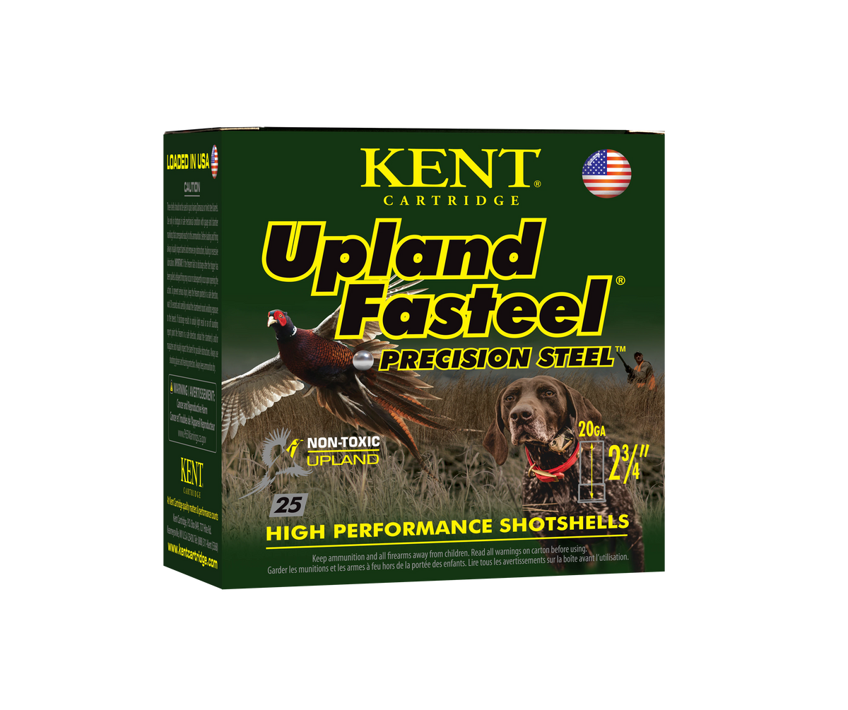 Kent Cartridge Upland Fasteel 20 Gauge 2.75" 7/8 oz #5 Shot - Box or Case