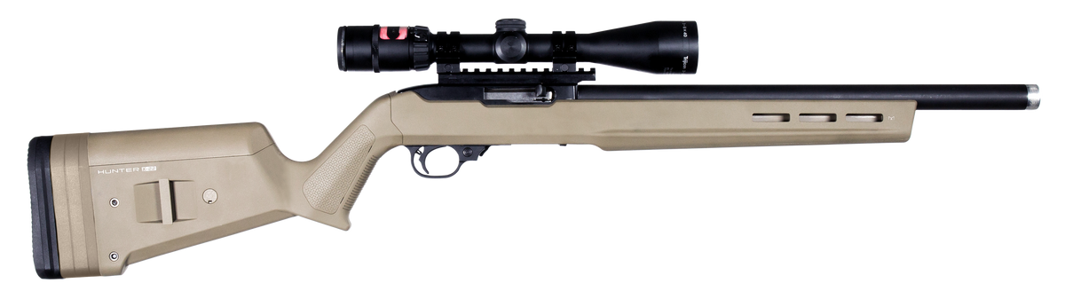 Magpul Industries Hunter X-22 Fixed Adjustable Comb Stock Flat Dark Earth - Ruger 10/22