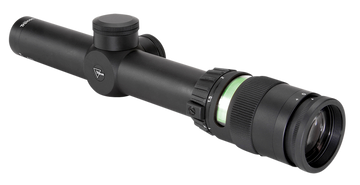 Trijicon AccuPoint 1-4x24mm 30mm Tube German #4 Crosshair Green Dot Riflescope - Black Hardcoat Anodized