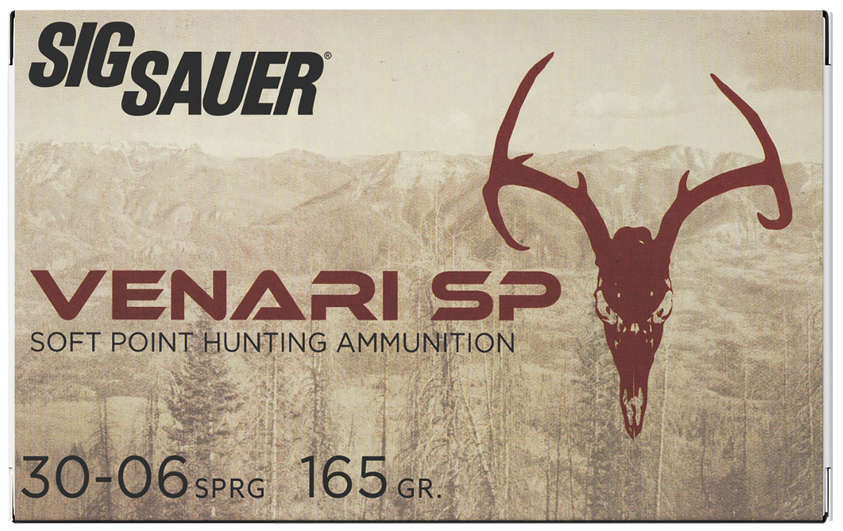 Sig Sauer Venari 30-06 Springfield 165gr Soft Point 20-Rd - Box or Case