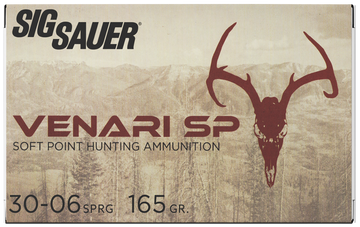 Sig Sauer Venari 30-06 Springfield 165gr Soft Point 20-Rd - Box or Case
