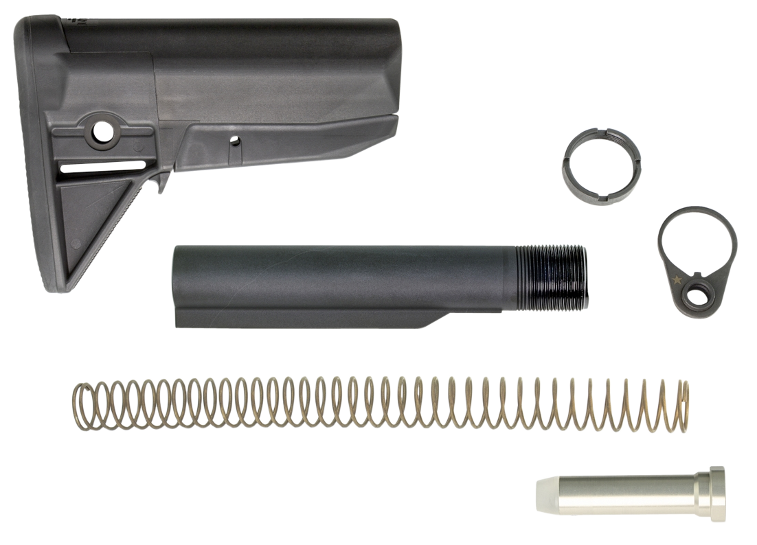 BCM BCMGunfighter Mod 0 Stock Kit Black Synthetic for AR-15 w/ Buffer Tube