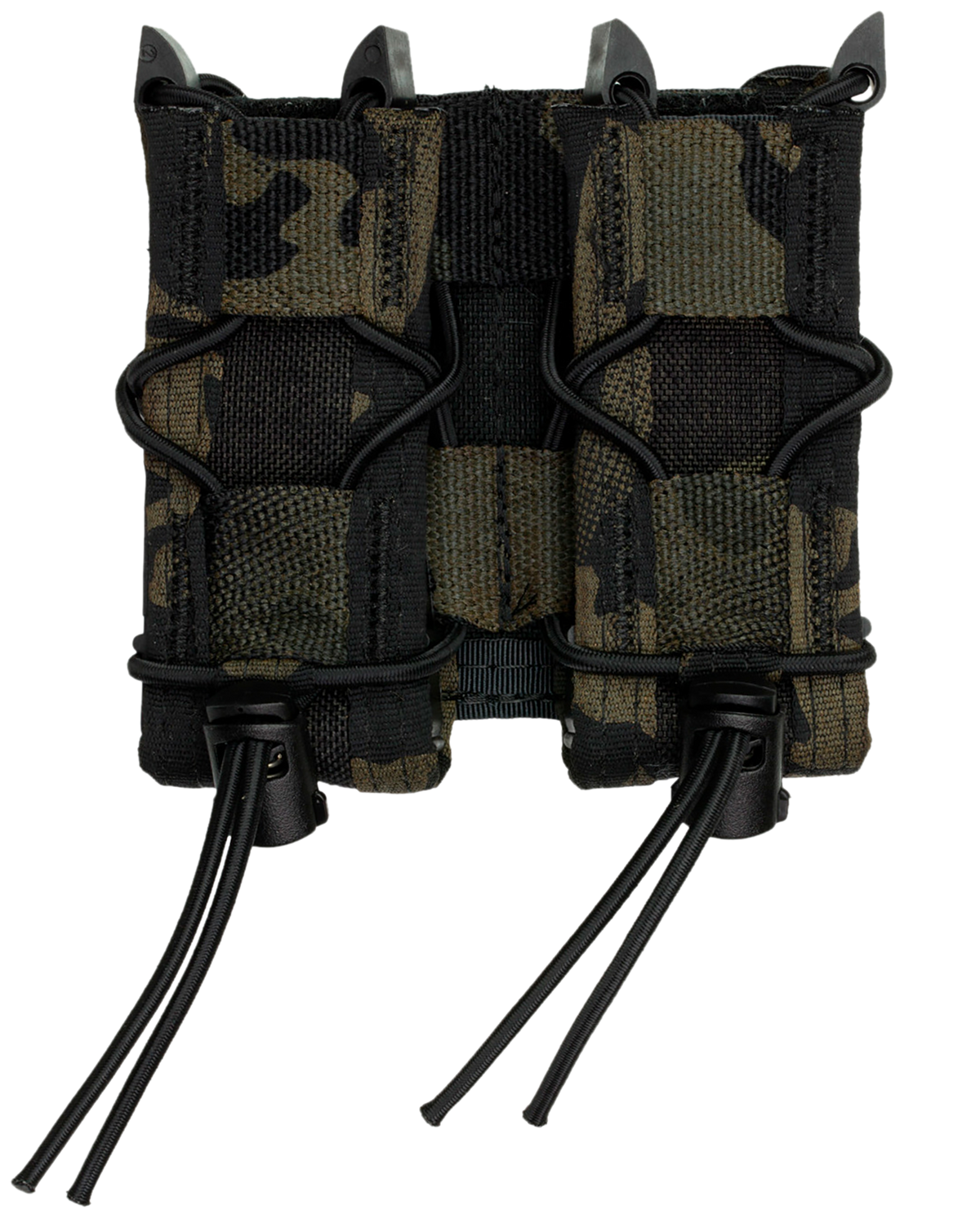 High Speed Gear 13PT12MB TACO Double Pistol Mag Pouch - MultiCam Black Nylon Belt Mount
