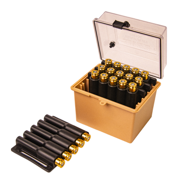 Berry's Safari Large Magnum 20-Round Ammo Box Clear Lid/Tan Base