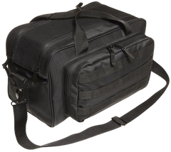 Allen 2205 Basic Ammo Bag Black Cordura 15x8x8.5 Range Bag with Pistol Rug