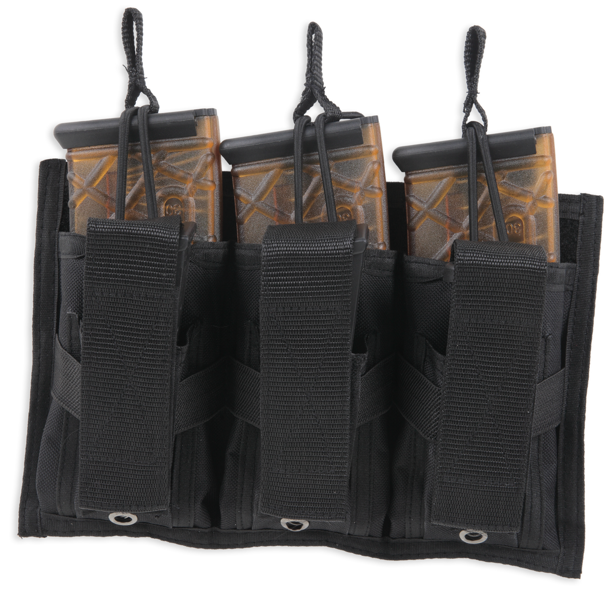 Bulldog BDT62 Tri-Double MOLLE Mag Pouch Black - Belt Loop