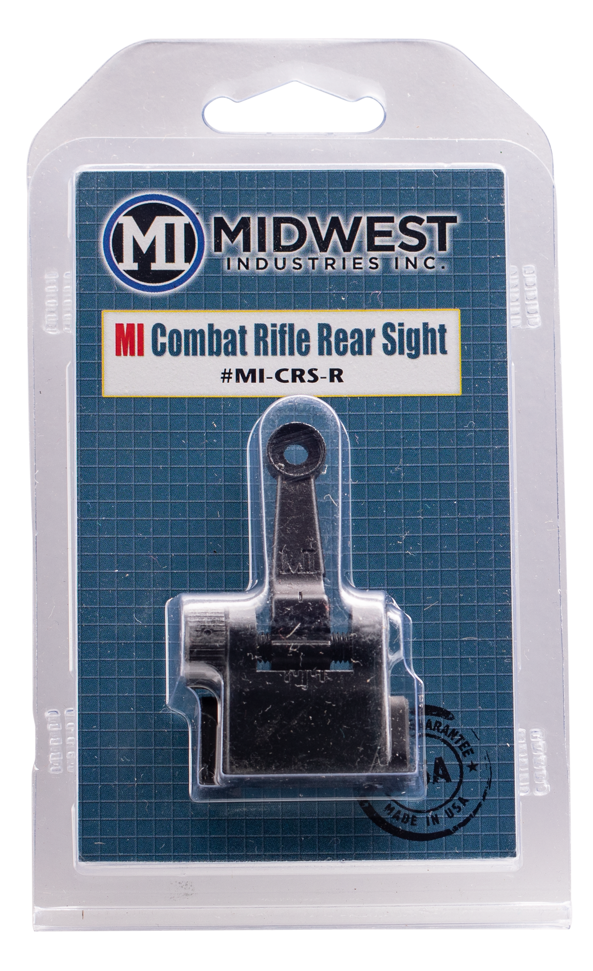 Midwest Industries MICRSR Combat Rifle Rear Flip Sight Black for AR-15/M16/M4
