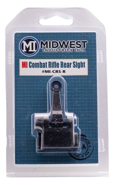 Midwest Industries MICRSR Combat Rifle Rear Flip Sight Black for AR-15/M16/M4