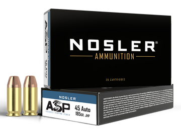 Nosler Assured Stopping Power 45 ACP 185gr JHP 50 Rd/Box - Box or Case