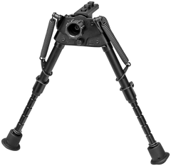 Harris S-BRMM-LOK Swivel Bipod M-LOK 6-9" Notched Legs Rubber Feet - Black Steel/Aluminum