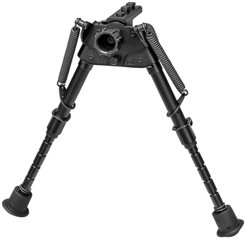Harris S-BRMM-LOK Swivel Bipod M-LOK 6-9" Notched Legs Rubber Feet - Black Steel/Aluminum