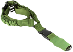 Aim Sports AOPS01G One Point Bungee Sling 26" Green Elastic Webbing - AR-15