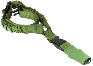 Aim Sports AOPS01G One Point Bungee Sling 26" Green Elastic Webbing - AR-15