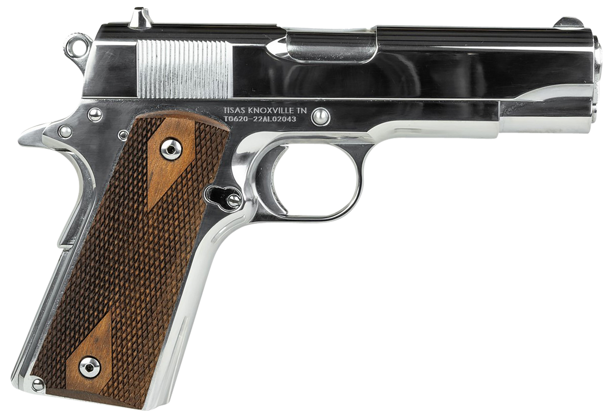 Tisas 1911A1 Desperado 38 Super / 9mm Luger 4.25" 9+1 SAO Pistol - Chrome