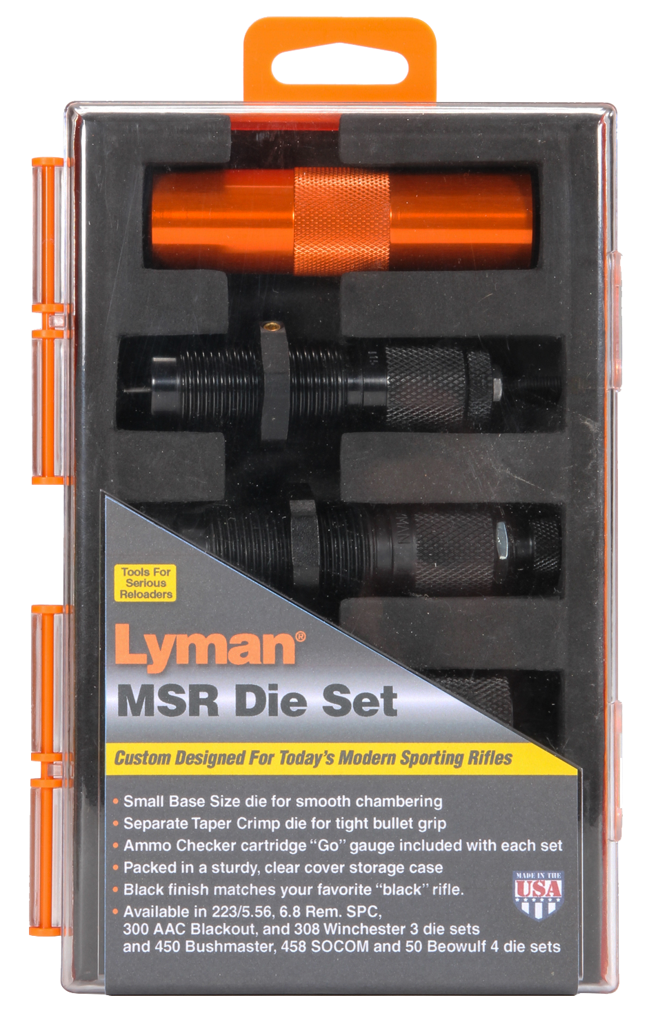 Lyman MSR Precision Die System 4-Die Set 50 Beowulf