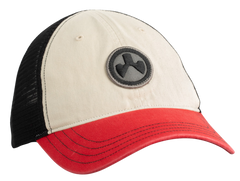 Magpul Industries Icon Patch Trucker Hat Stone/Red/Black OSFA Adjustable Snapback