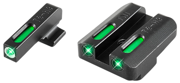 TruGlo TFX FNH FNP-40/FNX-40/FNS-40 Green Tritium Fiber Optic 3-Dot Night Sight Set - Black Nitride