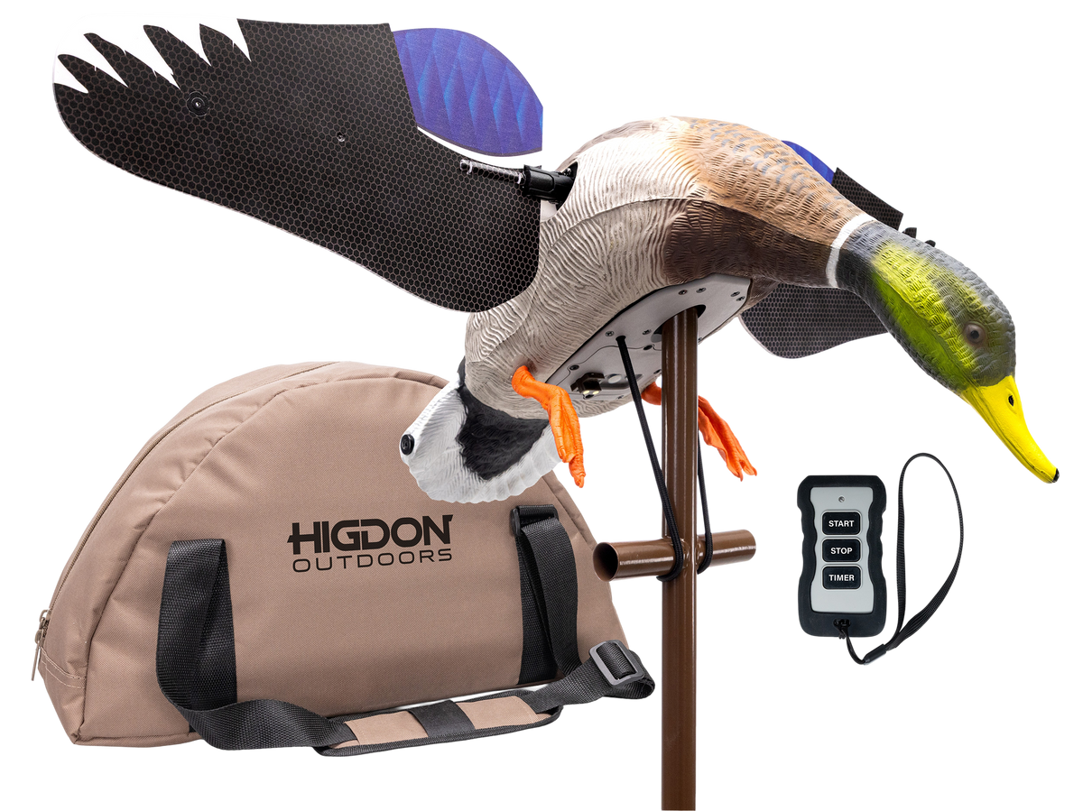 Higdon Decoys Flasher Pro Guide Pack Mallard Drake Multi-Color Motion Decoy 12V Li-ion