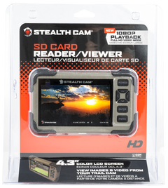 Stealth Cam STC-CRV43HD SD Card Reader / Viewer 4.3" LCD - Black/Green