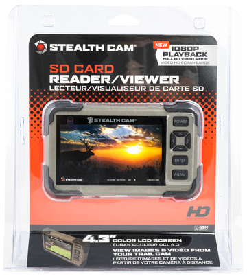 Stealth Cam STC-CRV43HD SD Card Reader / Viewer 4.3" LCD - Black/Green