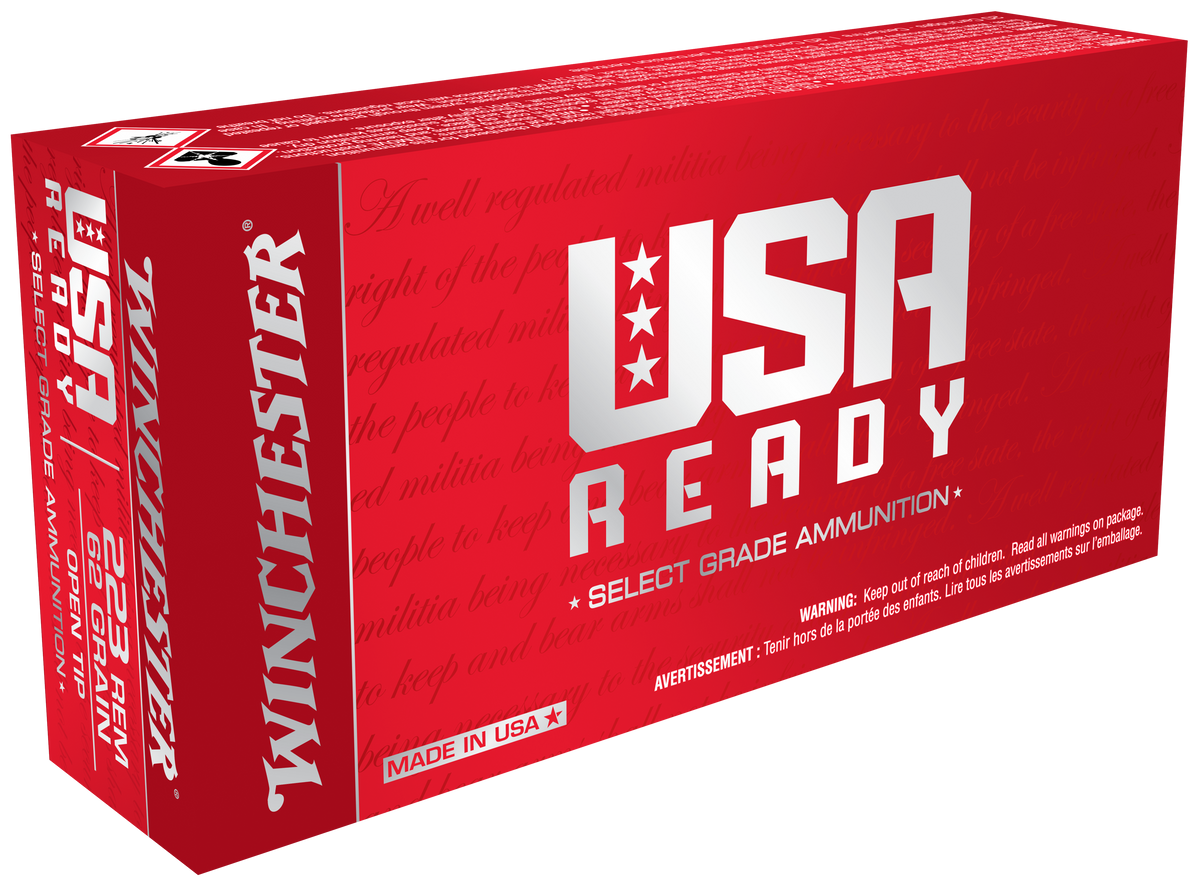 Winchester Ammo USA Ready 223 Rem 62 gr Open Tip Range 20 Bx/10 Cs - Box or Case