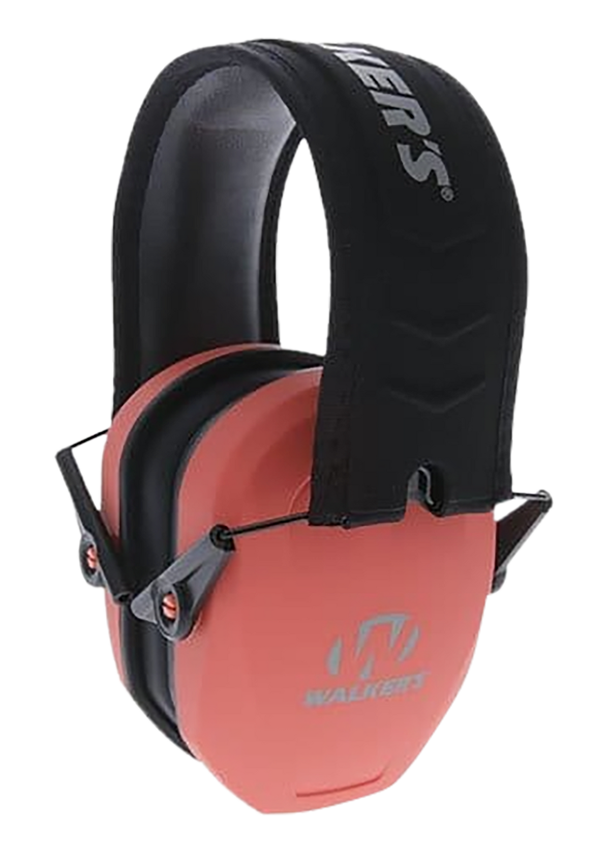 Walkers Game Ear Razor Slim Passive Muff 27 dB Over the Head Coral/Black Polymer
