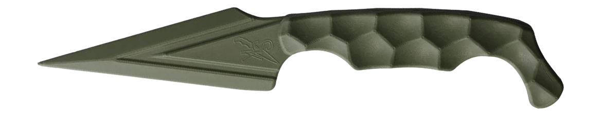 Stroup Knives ULNM Ultralite Non-Metallic 3.75" Fixed Blade Dagger Plain Edge Zytel - OD Green